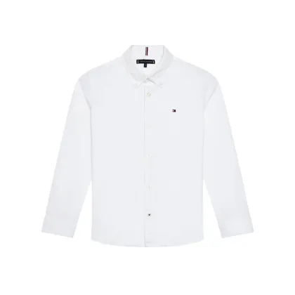 Zdjęcie Tommy Hilfiger Koszula Solid Poplin KB0KB06965 D Biały Slim Fit