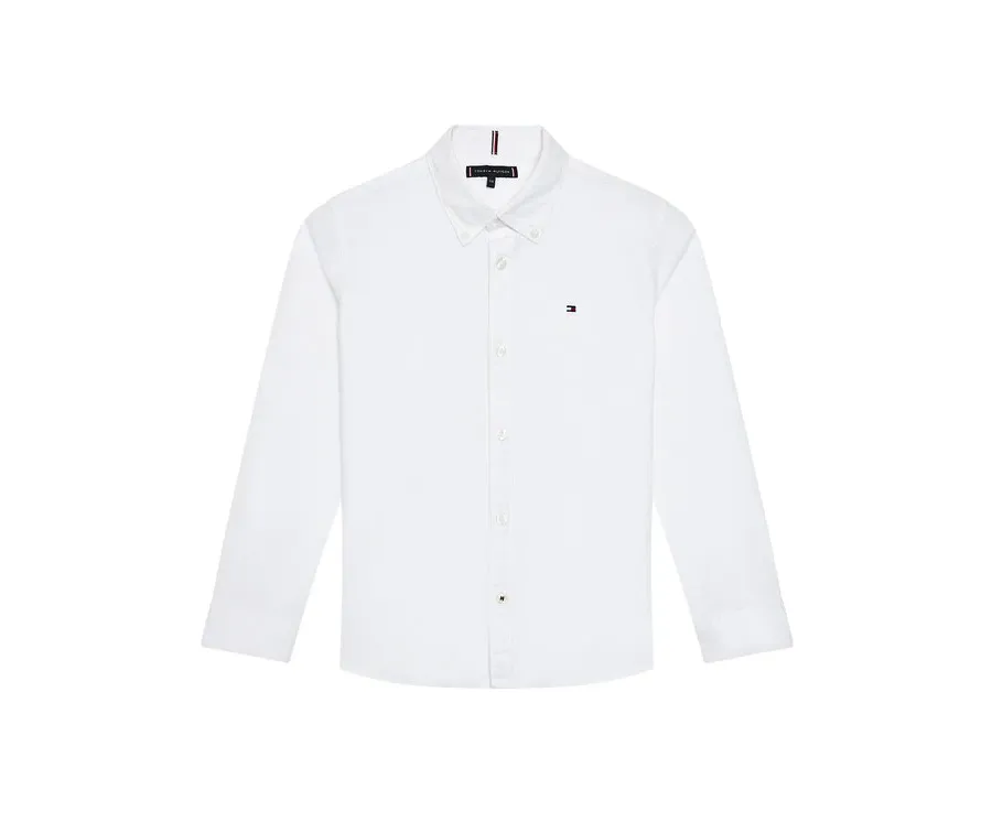 obrazek 1 Tommy Hilfiger Koszula Solid Poplin KB0KB06965 D Biały Slim Fit