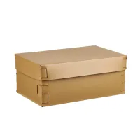 Zdjęcie Wyjątkowe pudełko Snob 32x20xH13,5 cm wykonane ze skóry w kolorze musztardowym