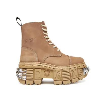 Zdjęcie NEW ROCK Botki M-WALL083C-C18 Brązowy