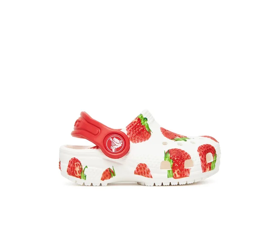obrazek 1 Crocs Klapki Toddler Classic Fresh Fruits Clog 211170 Biały