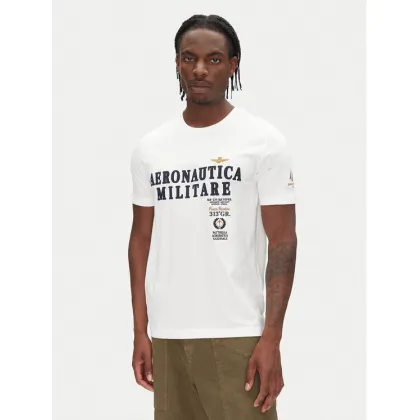 Zdjęcie Aeronautica Militare T-Shirt 251TS2401J592 Biały Regular Fit