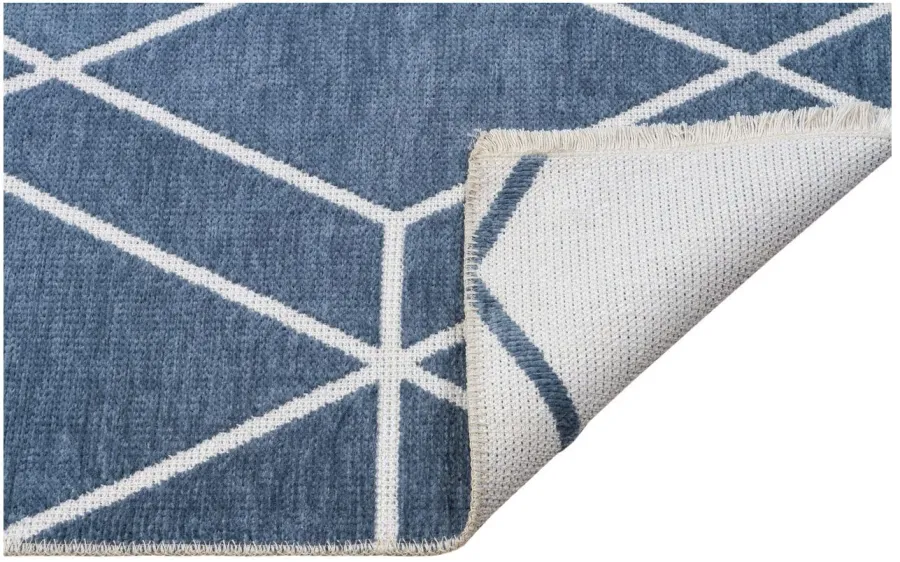 obrazek 4 Fantastyczny gemetryczny dywan Boucle Blue Diamond