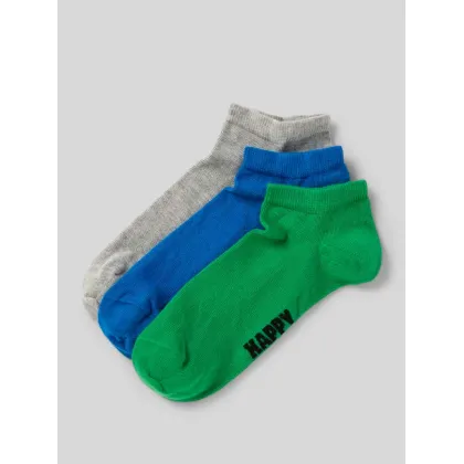 Zdjęcie Krótkie skarpety z dodatkiem streczu w zestawie 3 szt. model ‘Solid’