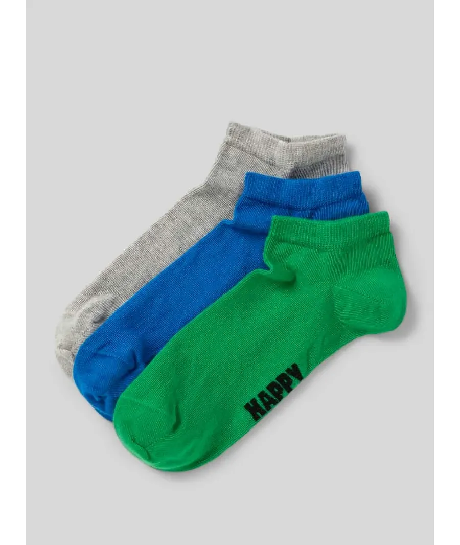 obrazek 1 Krótkie skarpety z dodatkiem streczu w zestawie 3 szt. model ‘Solid’