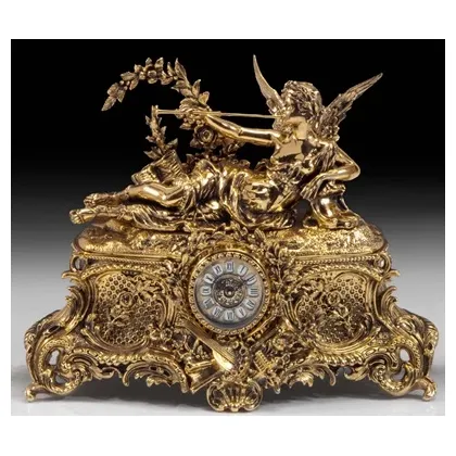 Picture A spectacular bronze clock