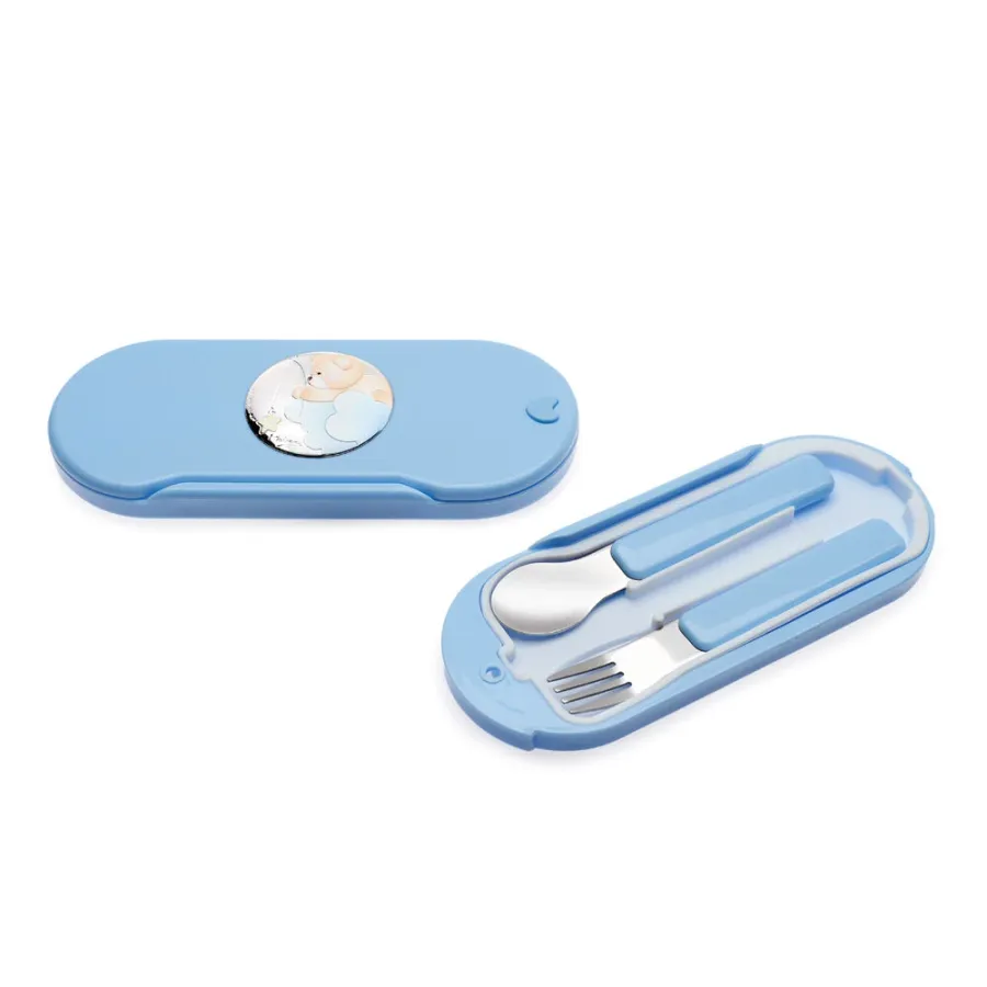 obrazek 1 Ekskluzywny zestaw do jedzenia dla dziecka „Miś łowiący gwiazdy”