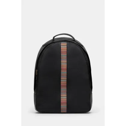 Zdjęcie Paul Smith plecak skórzany męski kolor czarny duży z aplikacją M1A-6596-BMULTI
