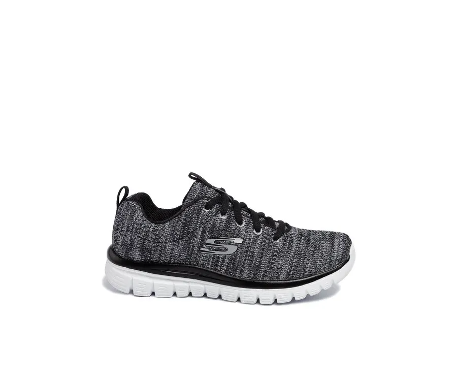 obrazek 1 Skechers Sneakersy Twisted Fortune 12614/BKW Szary