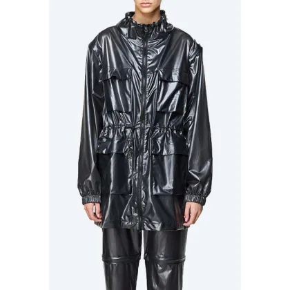 Zdjęcie Rains parka przeciwdeszczowa Shadow Zip Off Parka 1846 kolor czarny przejściowa 1846.SHADOWBLACK