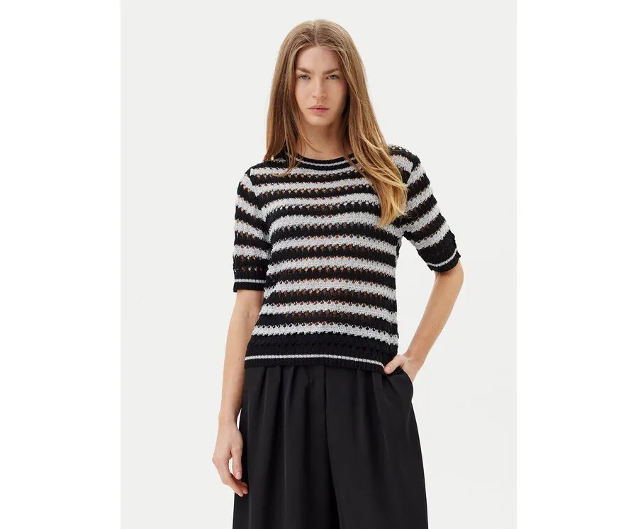 obrazek 1 ARTIGLI Sweter ACMA001895 Czarny Regular Fit