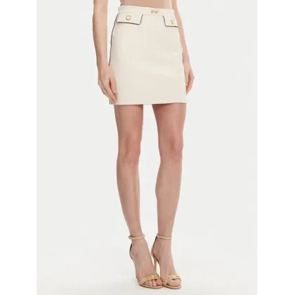 Zdjęcie Elisabetta Franchi Spódnica mini GO-T03-51E2 Écru Regular Fit