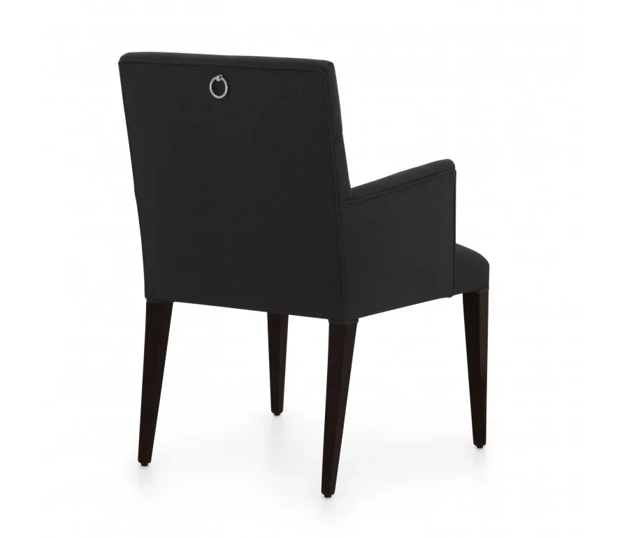 obrazek 3 Czarny elegancki fotel w nowoczesnym stylu - Sevensedie