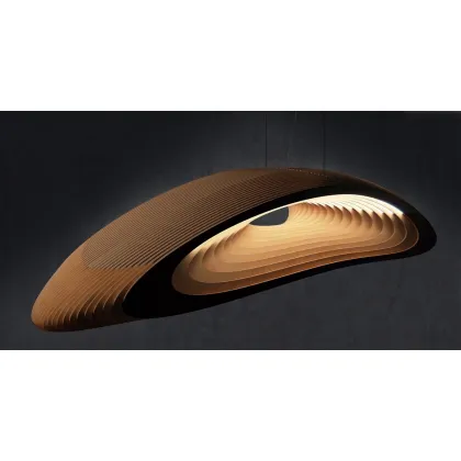 Picture Exclusive ceiling lamp made of plywood