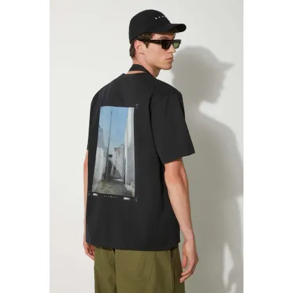 Zdjęcie STAMPD t-shirt bawełniany Moroccan City Vintage męski kolor czarny z nadrukiem SLA-M3332TE-BLK