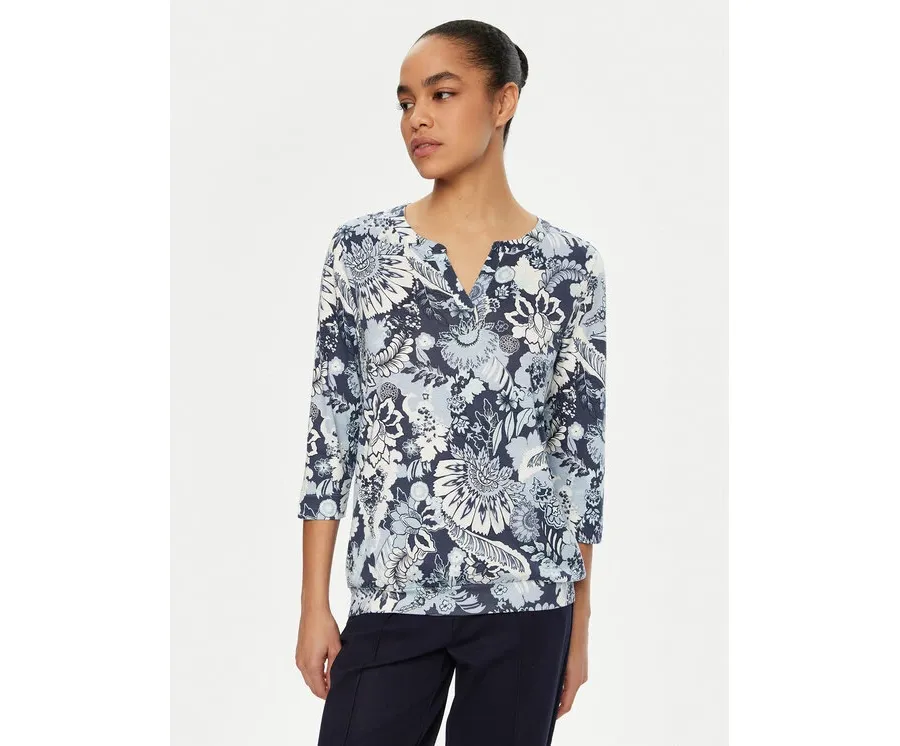 obrazek 1 Olsen Bluzka 11104984 Niebieski Regular Fit