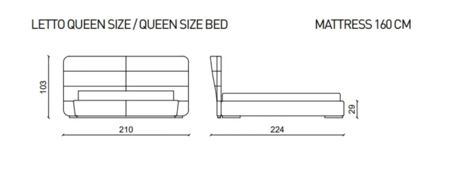 obrazek 2 Nowoczesne łóżko do gustownej sypialni, queen size - Ulivi Salotti