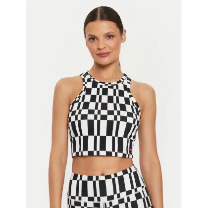 Zdjęcie Converse Top W Wordmark Aop Tank Top 10026989-A01 Kolorowy Skinny Fit