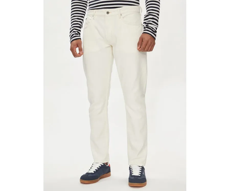 obrazek 1 Pepe Jeans Jeansy PM207392 Écru Tapered Fit