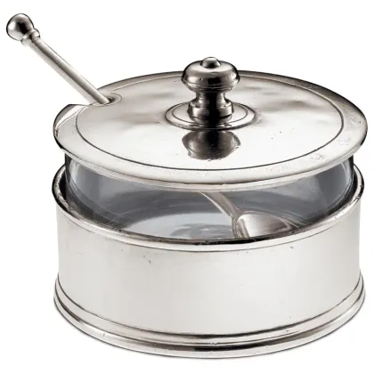 Zdjęcie Piękne naczynie na parmezan, łyżka w komplecie