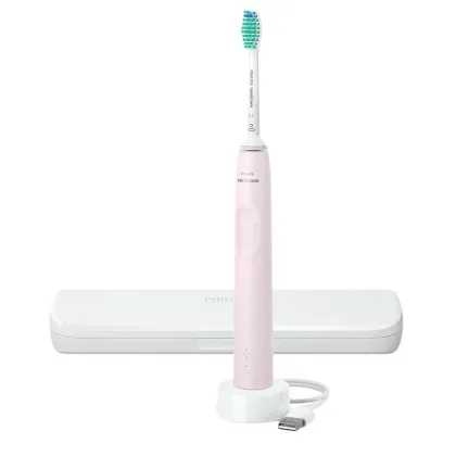 Zdjęcie Philips Sonicare + Travel Case Seria 3100 Różowa Hx3673/11