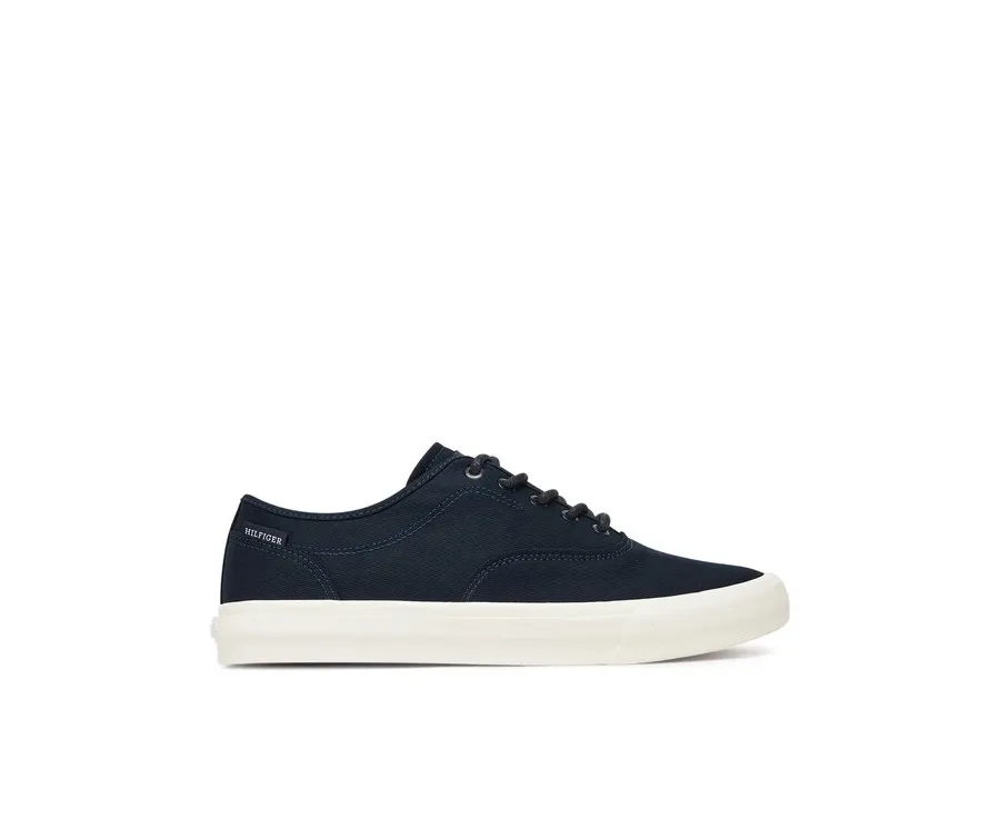 obrazek 1 Tommy Hilfiger Tenisówki Hi Vulc Low Oxford Twill FM0FM05400 Granatowy