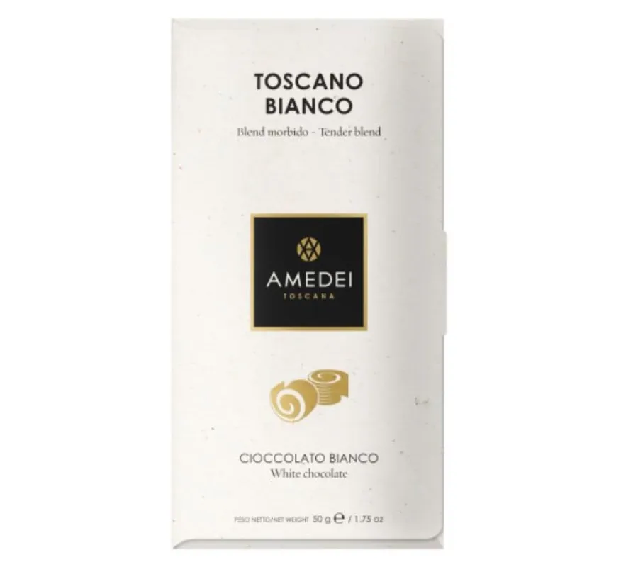 obrazek 1 Włoska biała czekolada Toscano White Amedei, 50g