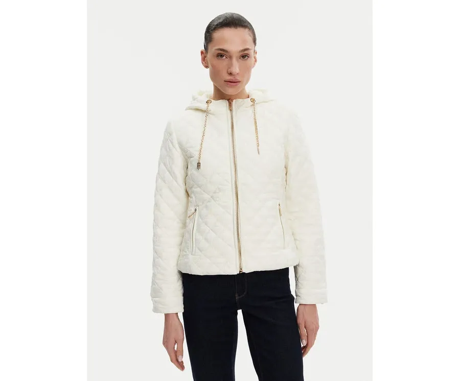 obrazek 1 Fracomina Kurtka przejściowa FR25SC3001O42301 Écru Slim Fit