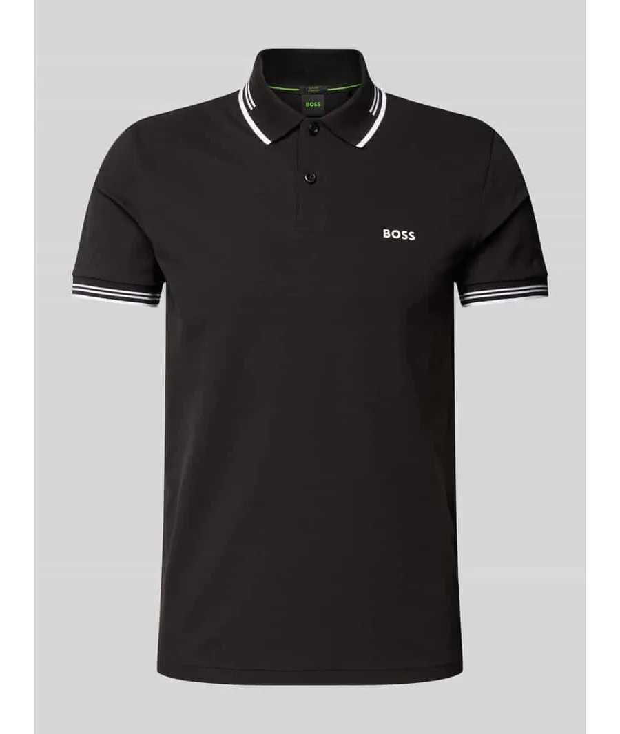 obrazek 1 Koszulka polo o kroju slim fit z nadrukiem z logo model ‘Paul’