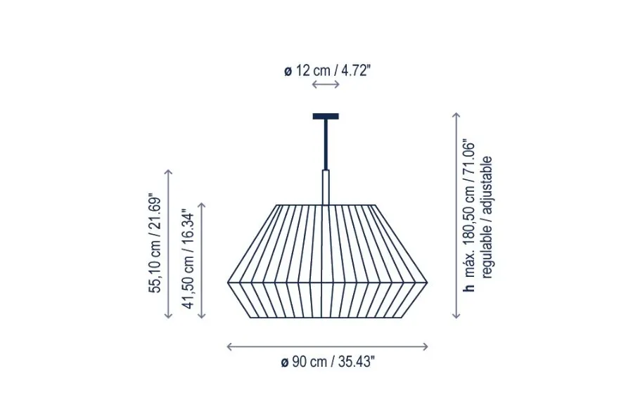 obrazek 3 Hiszpańska lampa wisząca do stylowych wnętrz