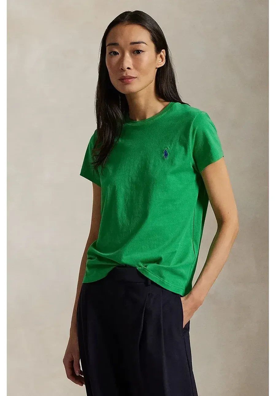 obrazek 1 Polo Ralph Lauren t-shirt bawełniany damski kolor zielony 211898698