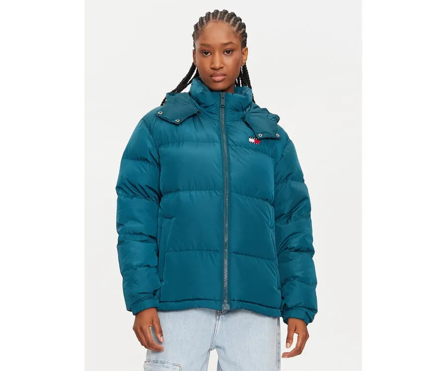 obrazek 1 Tommy Jeans Kurtka puchowa Alaska DW0DW18610 Zielony Regular Fit