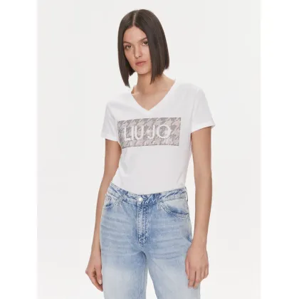 Zdjęcie Liu Jo T-Shirt MF3338 JS923 Biały Regular Fit
