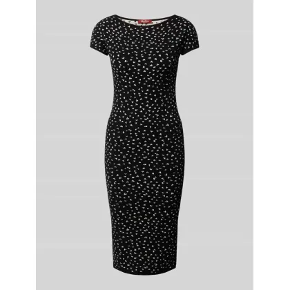 Zdjęcie Sukienka o długości do kolan z dekoltem w łódkę model ‘OLIO’