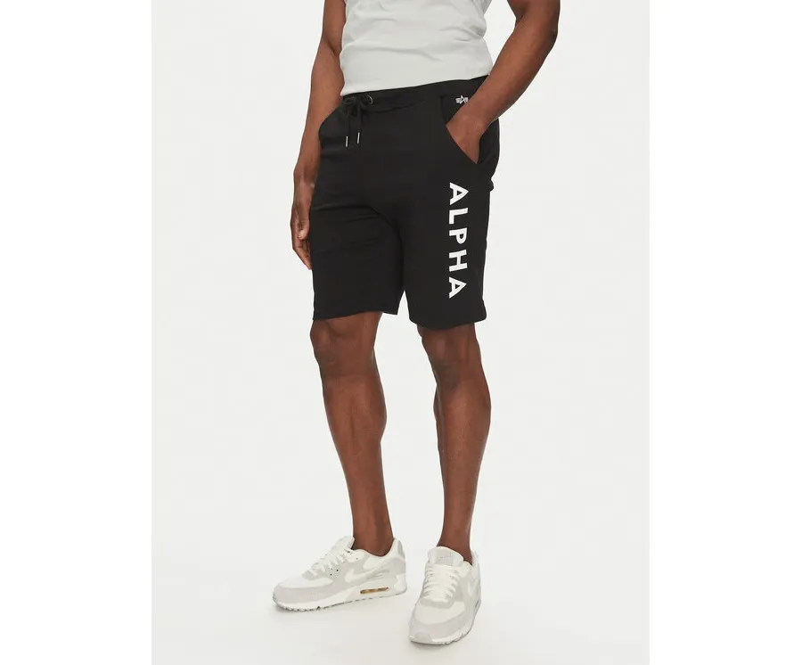 obrazek 1 Alpha Industries Szorty sportowe 116366 Czarny Regular Fit