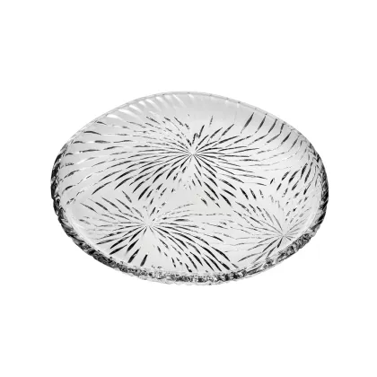 Zdjęcie Nowoczesny talerz wykonany ze szkła z kolekcji Floralia z bogatym zdobieniem – Vista Alegre