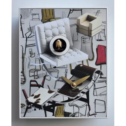 Picture A designer wall or table clock for stylish interiors