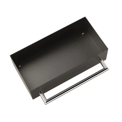 Zdjęcie Wyjątkowy pojemnik ze stali nierdzewnej z uchwytem na ręcznik do łazienki - Stilhaus