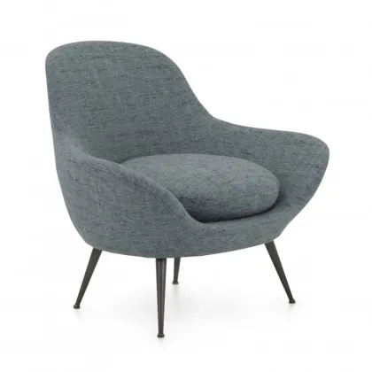 Zdjęcie Szary designerski fotel w stylu nowoczesnym - Sevensedie