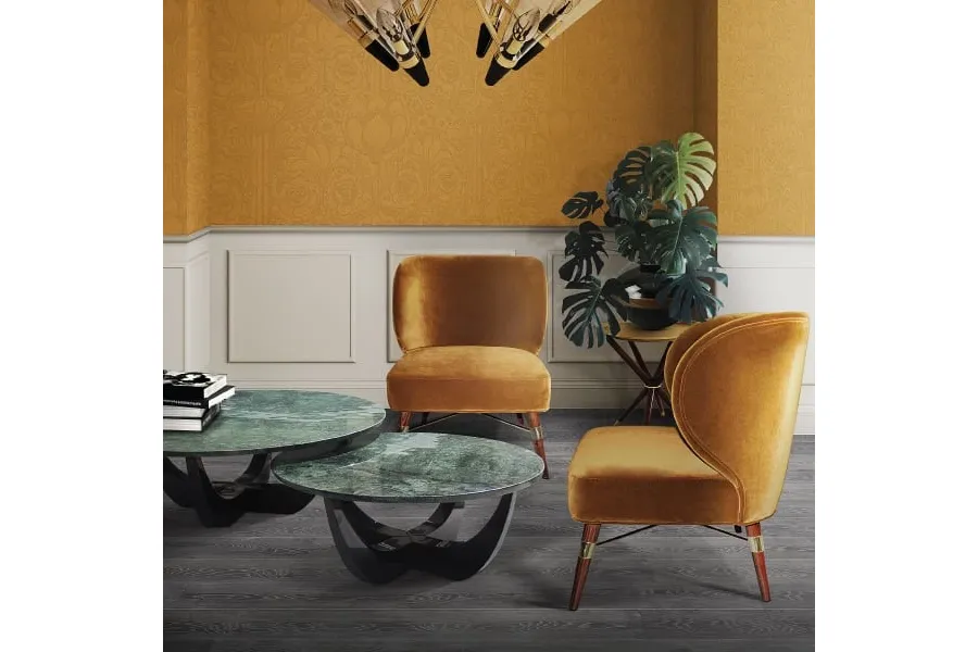 picture 5 Luxurious armchair - brass accents - Ottiu