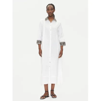Zdjęcie LOLA CASADEMUNT Sukienka koszulowa LS2516042 Biały Relaxed Fit