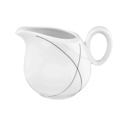Zdjęcie Piękny porcelanowy dzbanuszek do mleka z delikatnym zdobieniem - Seltmann Weiden