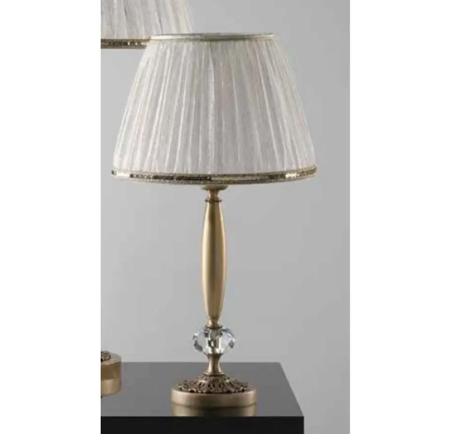 obrazek 1 Lampa stołowa w OV z wstawkami Swarovskiego i jedwabnymi kloszami – Il Paralume Marina