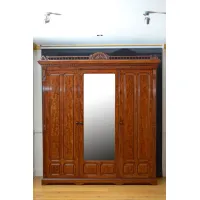 Zdjęcie Edwardian Mahogany - przepiękna 3-drzwiowa szafa antyk
