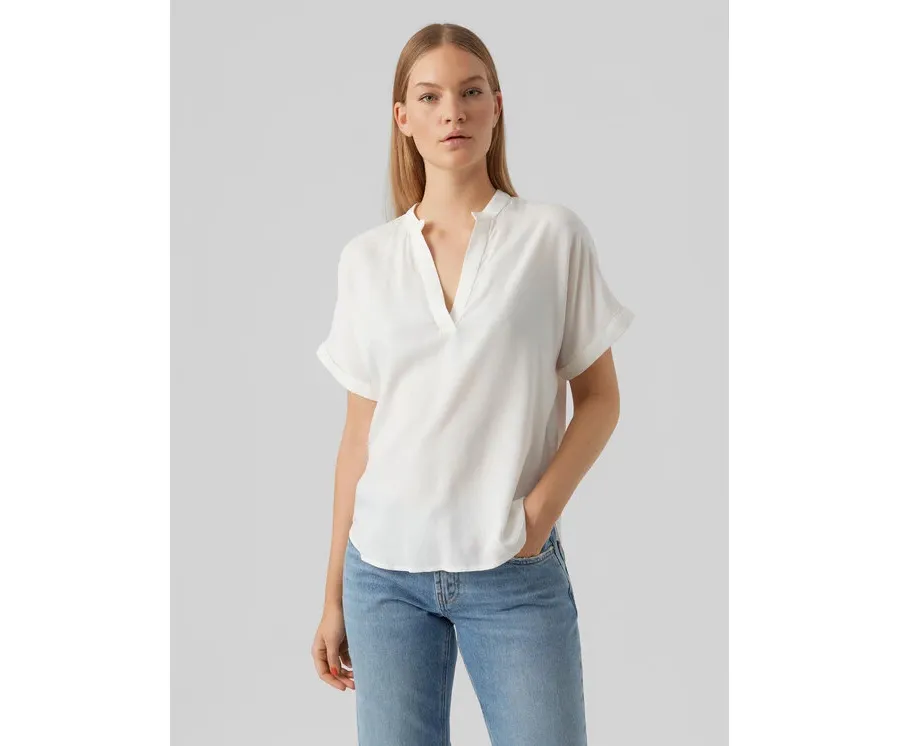 obrazek 1 Vero Moda Bluzka Beauty 10279697 Biały Regular Fit