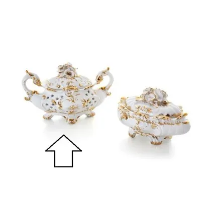 Picture Luxurious ceramic box in baroque style - Ceramiche ML