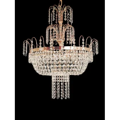 Zdjęcie Piękny włoski szklany żyrandol