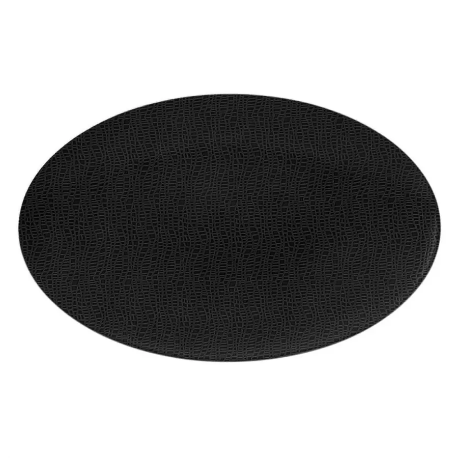 obrazek 1 Owalny półmisek 40x26 cm w stylowym kolorze czerni - Seltmann Weiden