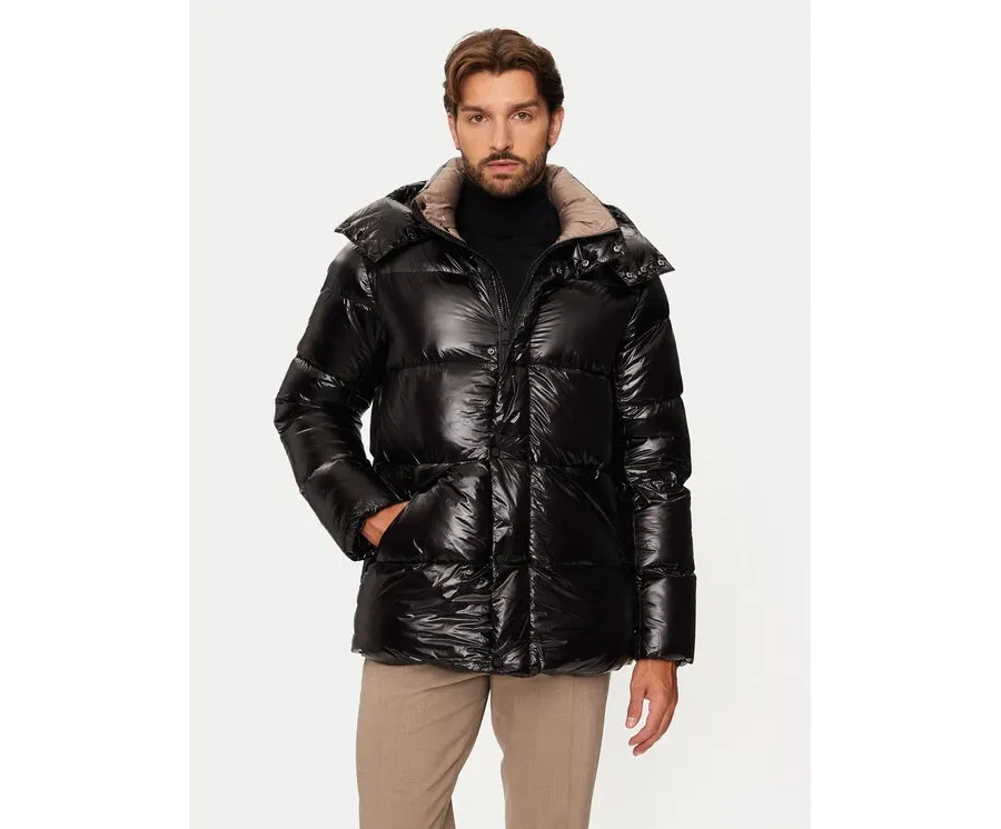 obrazek 1 Hetregó Kurtka puchowa Justin 8N562 Czarny Regular Fit