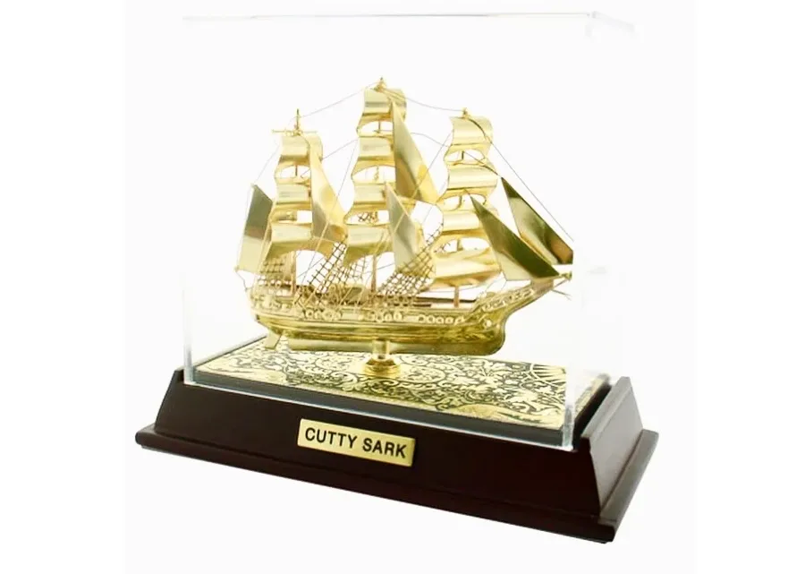 obrazek 1 Figurka statku Cutty Sark z damasceńską dekoracją - Anframa